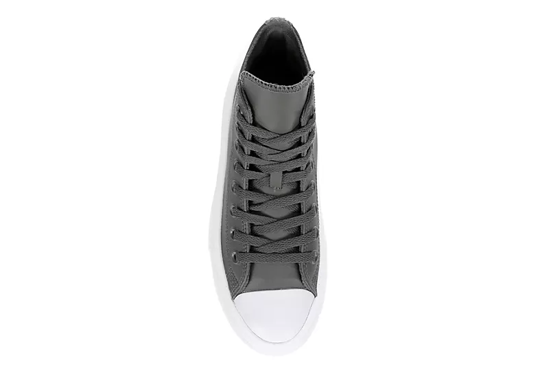 Converse Womens Chuck Taylor All Star Move High Top Sneaker - Dark Grey - Image 6