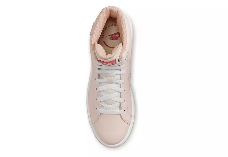 Nike Womens Court Royale 2 Mid Sneaker - Pale Pink - Image 5