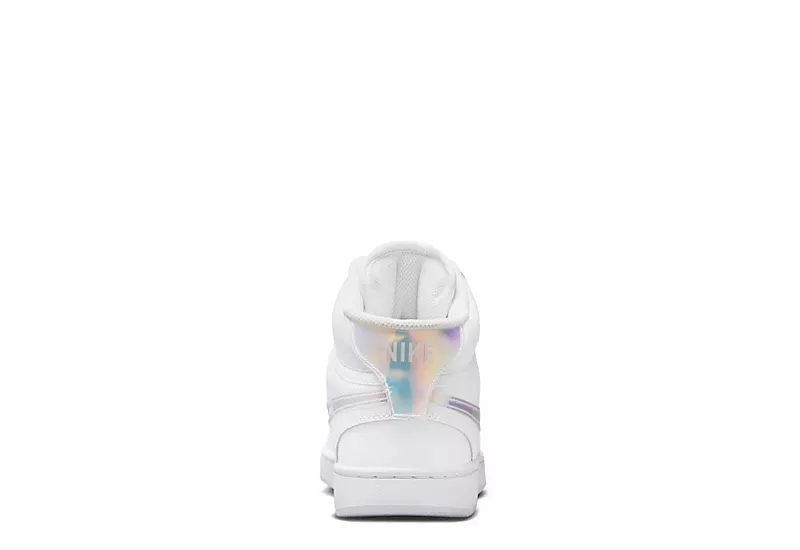 Nike Womens Court Vision Mid Sneaker - White - Image 4