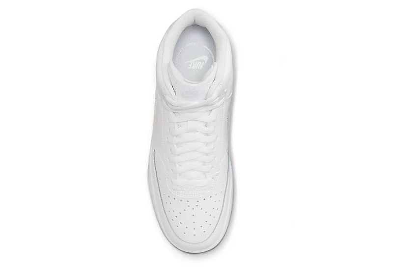 Nike Womens Court Vision Mid Sneaker - White - Image 5