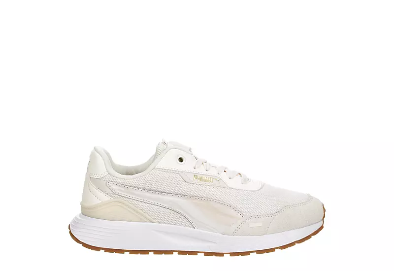 Puma Womens Runtamed Plus Marble Sneaker - Off White - Image 2