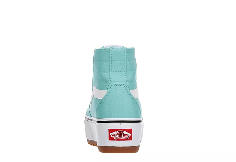 Vans Womens Filmore High Top Tapered Platform Sneaker - Aqua - Image 5