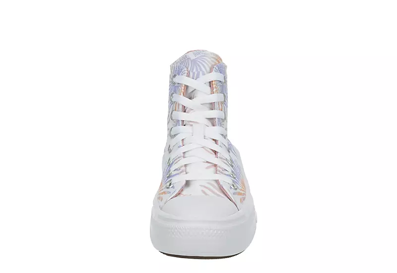 Converse Womens Chuck Taylor All Star Move High Top Sneaker - White - Image 3