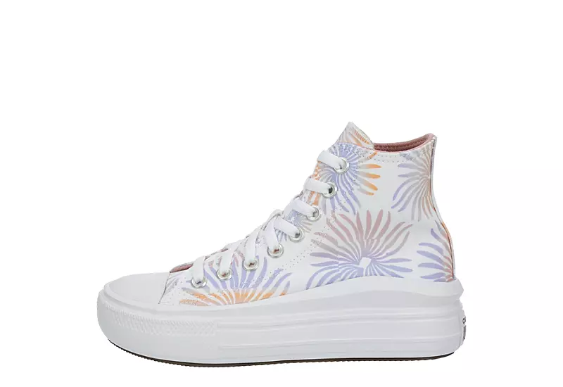 Converse Womens Chuck Taylor All Star Move High Top Sneaker - White - Image 4