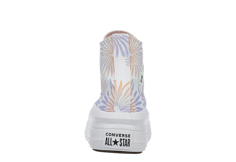 Converse Womens Chuck Taylor All Star Move High Top Sneaker - White - Image 5