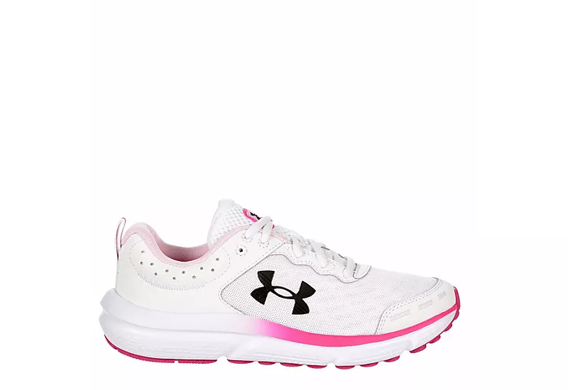 Under Armour Womens Charged Assert 10 Running Shoe - White - Image 2
