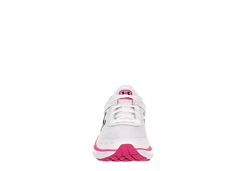 Under Armour Womens Charged Assert 10 Running Shoe - White - Image 3