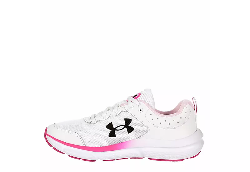 Under Armour Womens Charged Assert 10 Running Shoe - White - Image 4