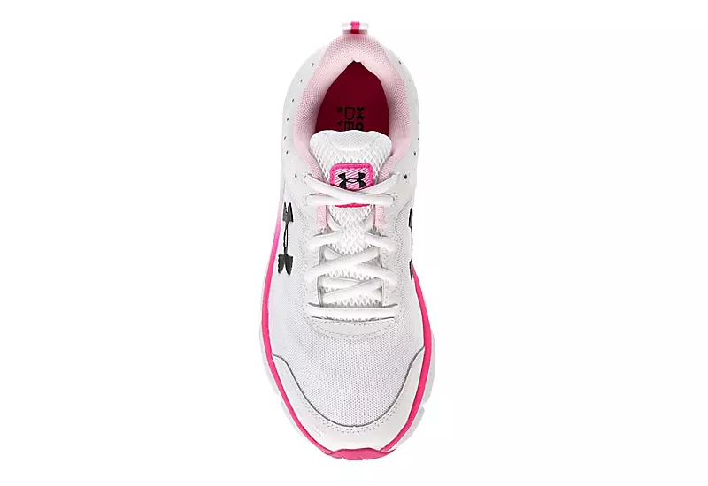 Under Armour Womens Charged Assert 10 Running Shoe - White - Image 6