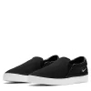 Nike Womens Court Legacy Slip On Sneaker - Black